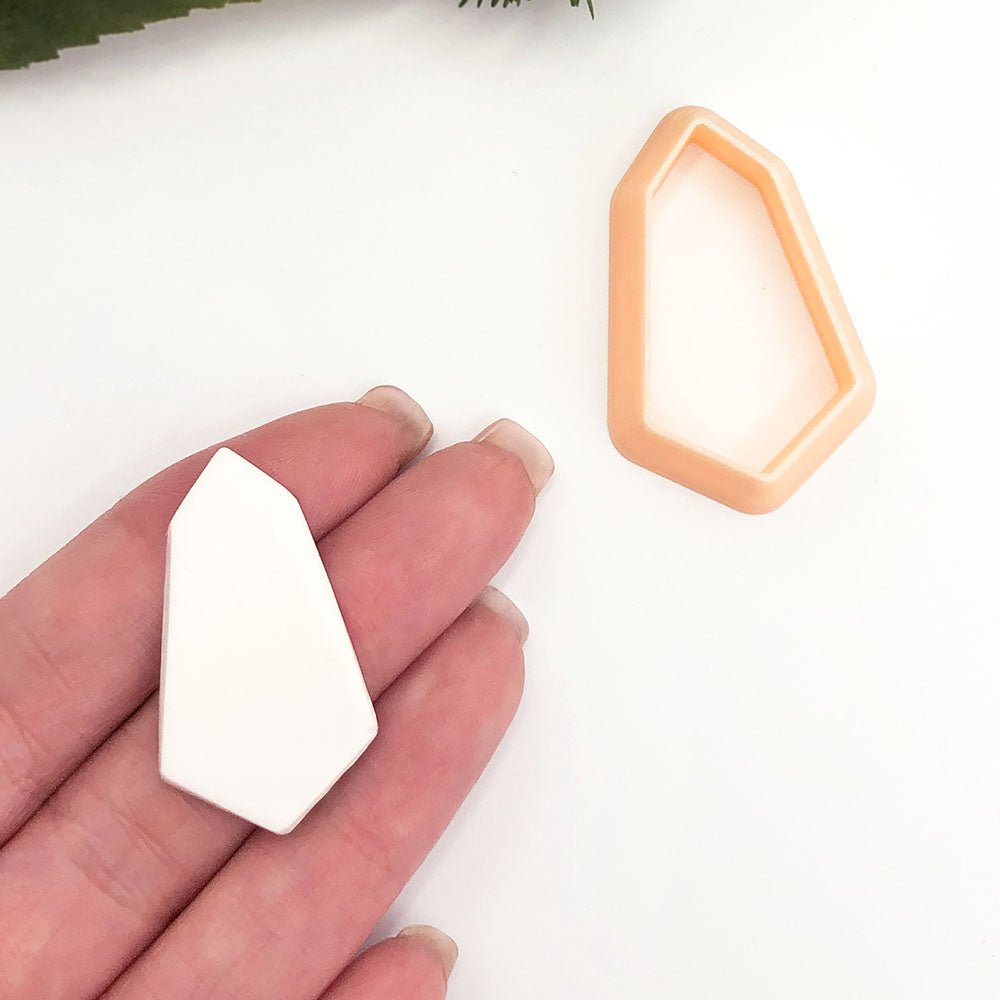 Jewel Gem Shape Clay Cutter | Long Diamond Trapezium -