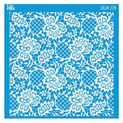 Lace Silkscreen Stencil | Laced Vintage Pattern -