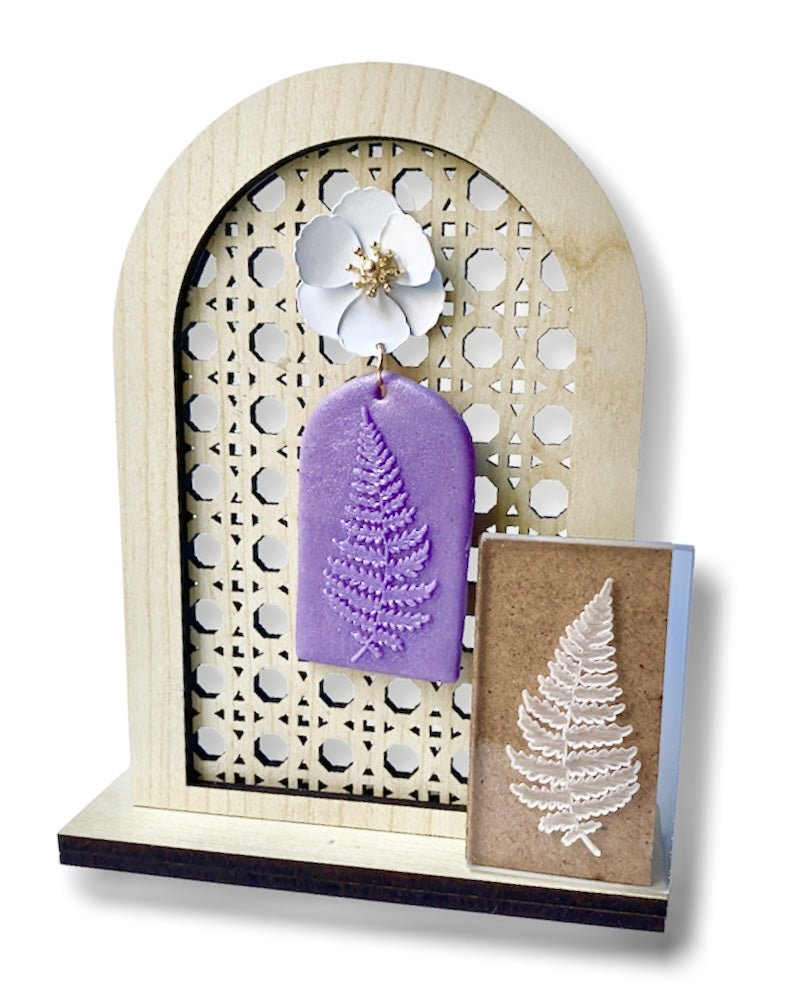 Leaf 1 Texture Stamp | Acrylic Clear Embossing Plate -