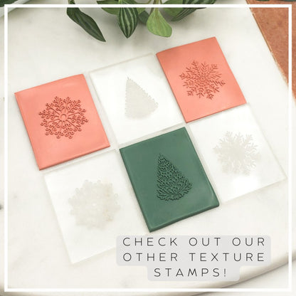 Leaf 3 Texture Stamp | Acrylic Clear Embossing Plate -