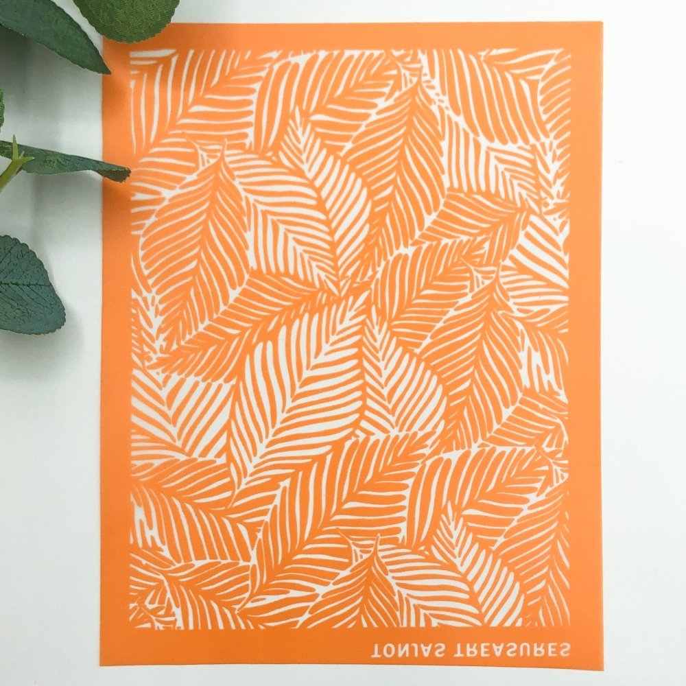Leafy Background Silkscreen | Foliage of Leaves -