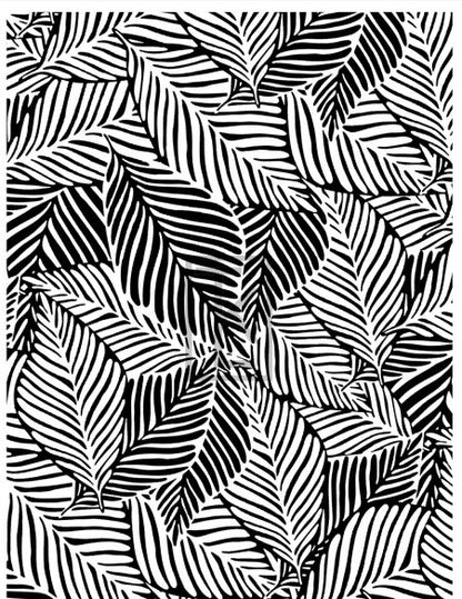 Leafy Background Silkscreen | Foliage of Leaves -
