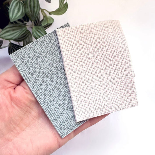 Linen Texture Stamp | Rubber Embossing Mat -