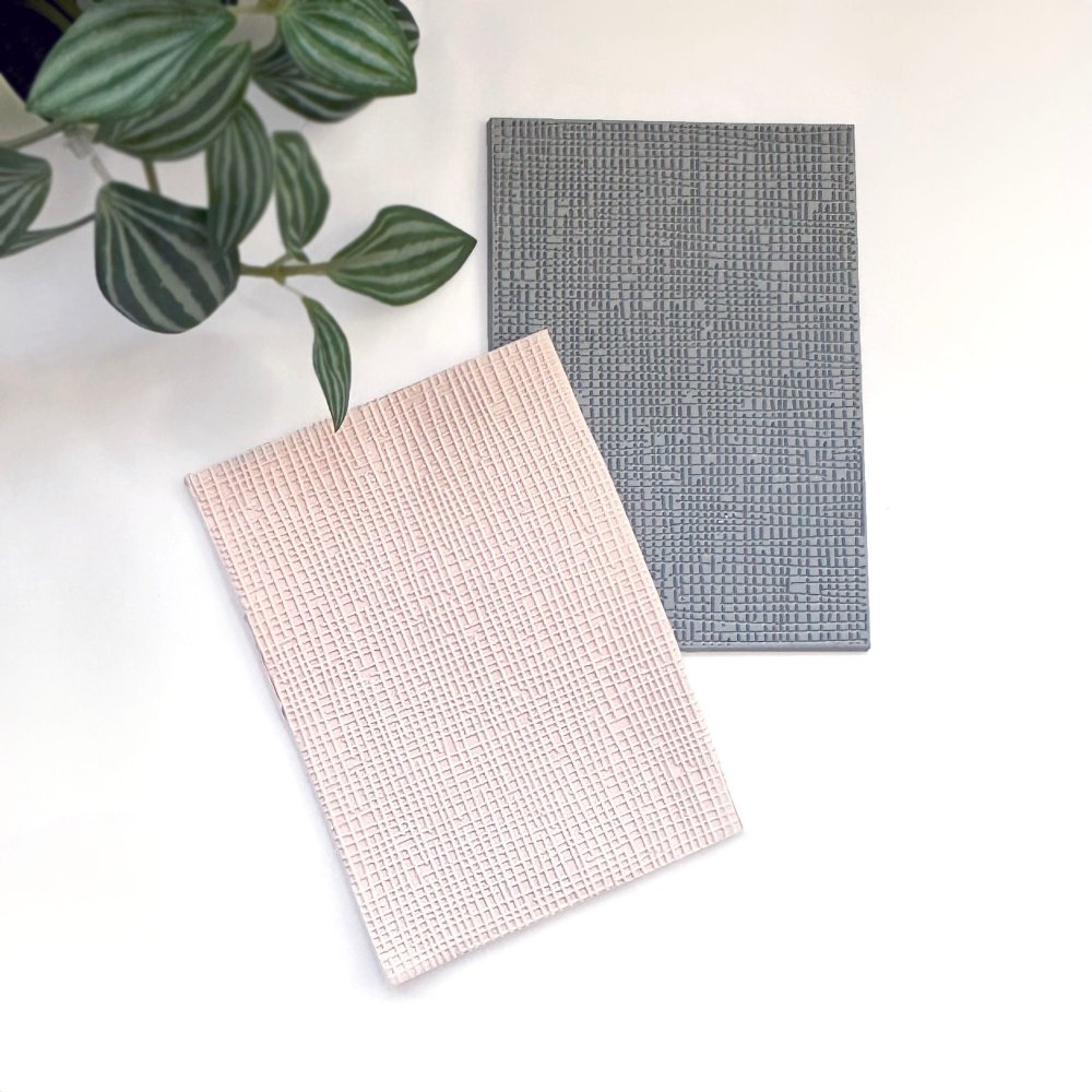 Linen Texture Stamp | Rubber Embossing Mat -