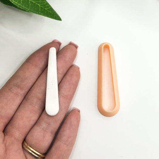 Long Thin Tear Drop Clay Cutter -