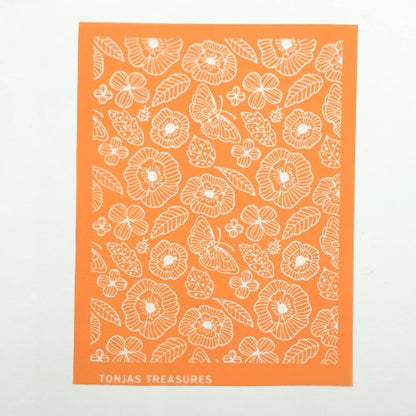 Magical Garden Silkscreen | Cute Mix of Butterflies, Flowers, Ladybirds and Leaves -