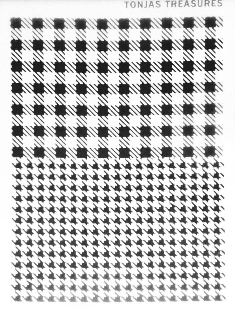 Mini Gingham Houndstooth Duo Silkscreen Stencil -