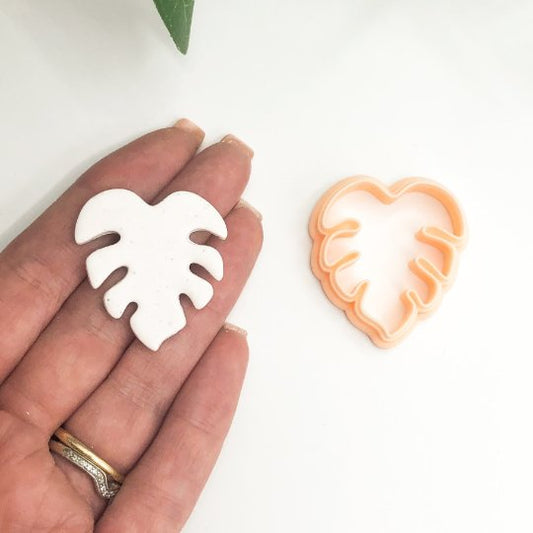 Monstera Leaf Clay Cutter | Polymer Clay Cutters | Tropical Leaves -