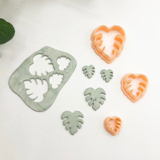 Monstera Leaf Clay Cutter | Polymer Clay Cutters | Tropical Leaves -