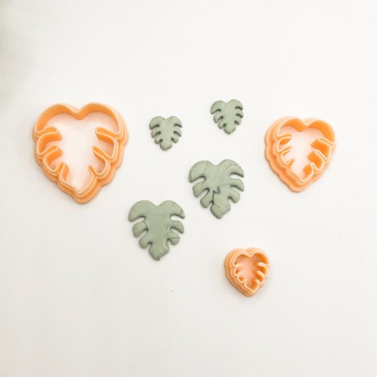 Monstera Leaf Clay Cutter | Polymer Clay Cutters | Tropical Leaves -