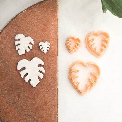 Monstera Leaf Clay Cutter | Polymer Clay Cutters | Tropical Leaves -