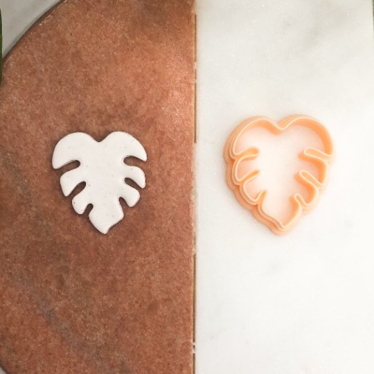 Monstera Leaf Clay Cutter | Polymer Clay Cutters | Tropical Leaves -