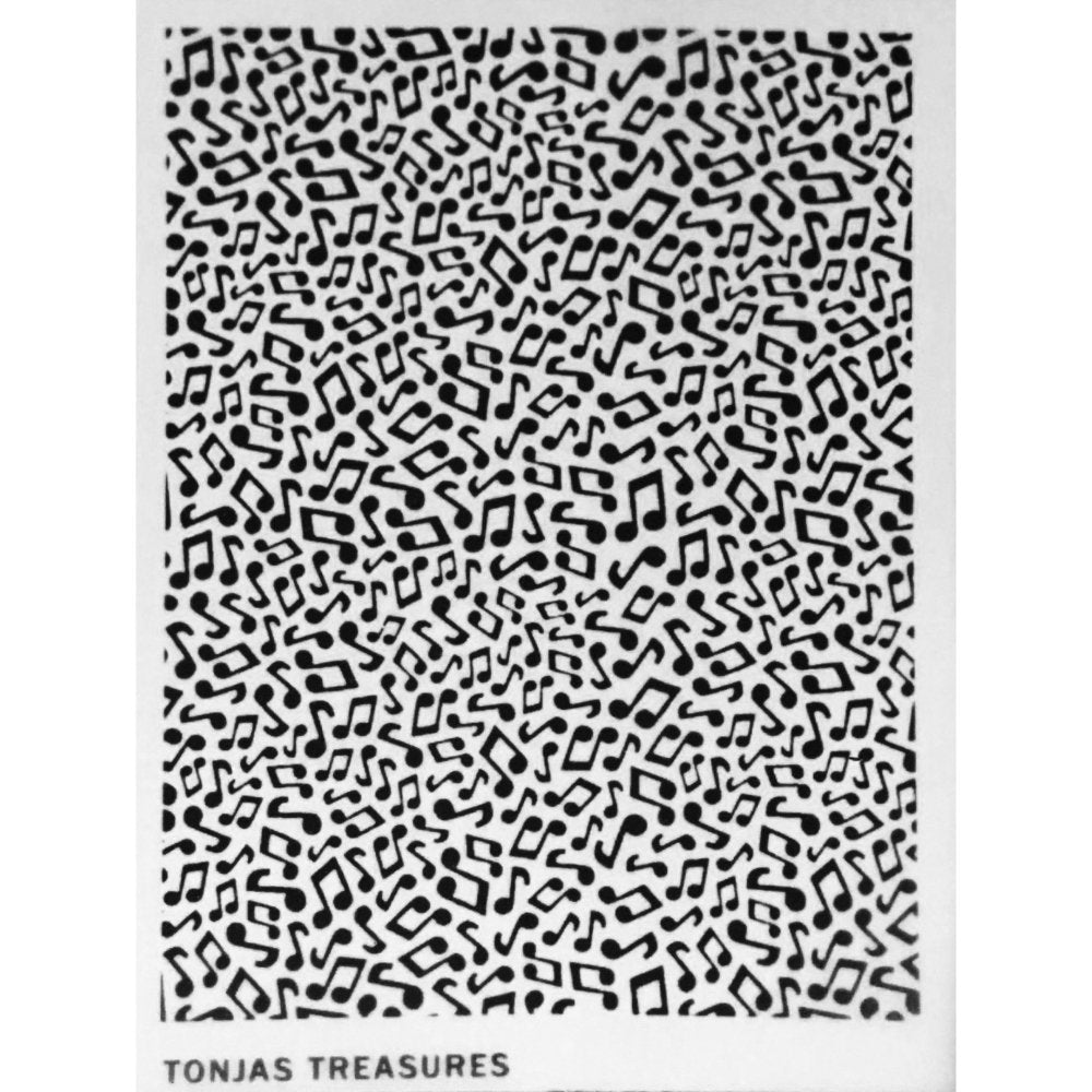 Musical Notes Silkscreen | Tiny Music | Polymer Clay -
