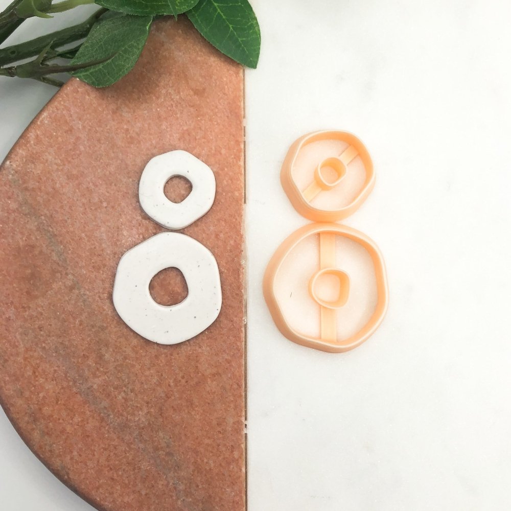 Organic Circle Donut 1 | Pebble Clay Cutter -