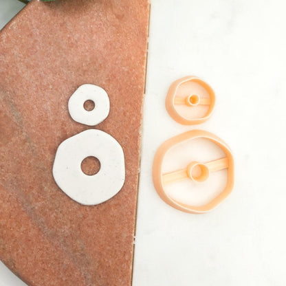Organic Circle Donut 2 | Pebble Clay Cutter -