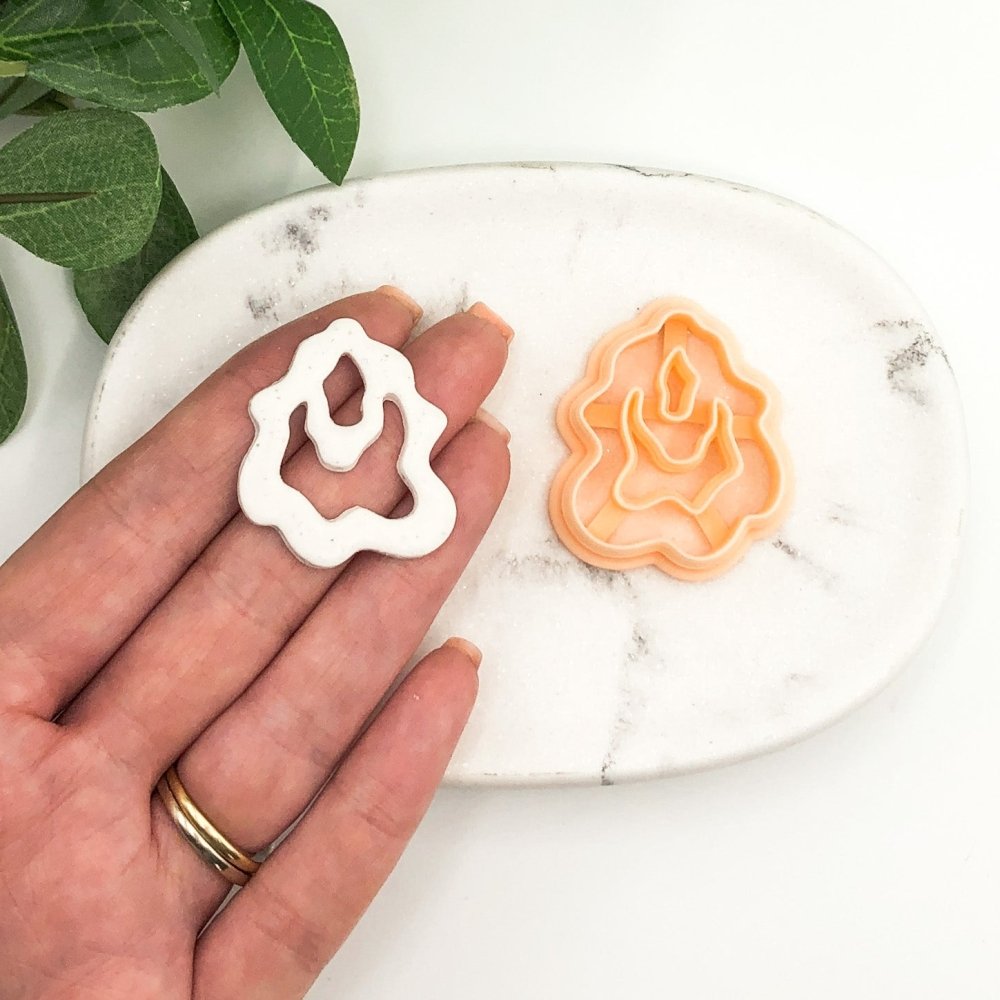 Organic Wavy Donut Clay Cutter | Single or Mirrored Set -