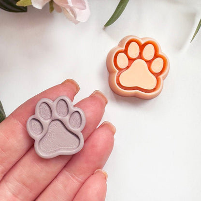 Paw Print Clay Cutter | Dog or Cat Animal Stamp -