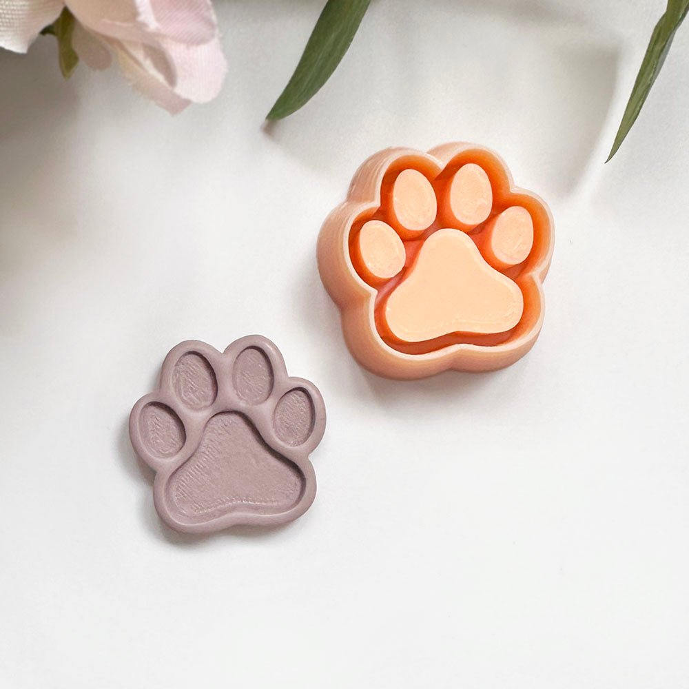 Paw Print Clay Cutter | Dog or Cat Animal Stamp -