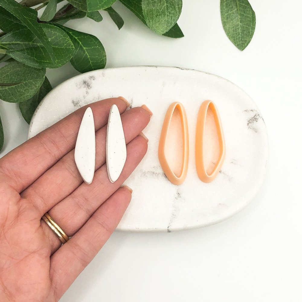 Pebble Dagger Clay Cutter | Organic Slim Mirror Set -