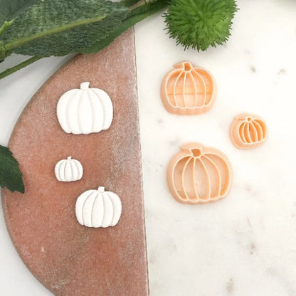 Pumpkin Clay Cutter | Embossed Inner Stamp Autumn Halloween -