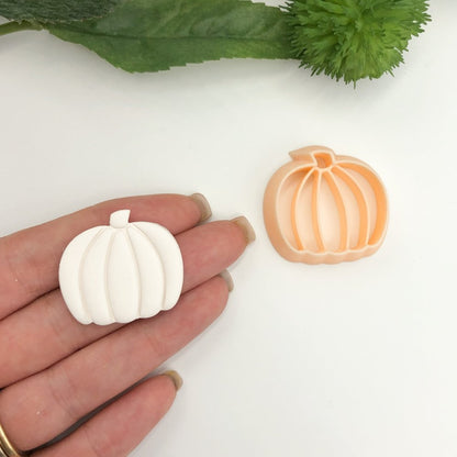 Pumpkin Clay Cutter | Embossed Inner Stamp Autumn Halloween -