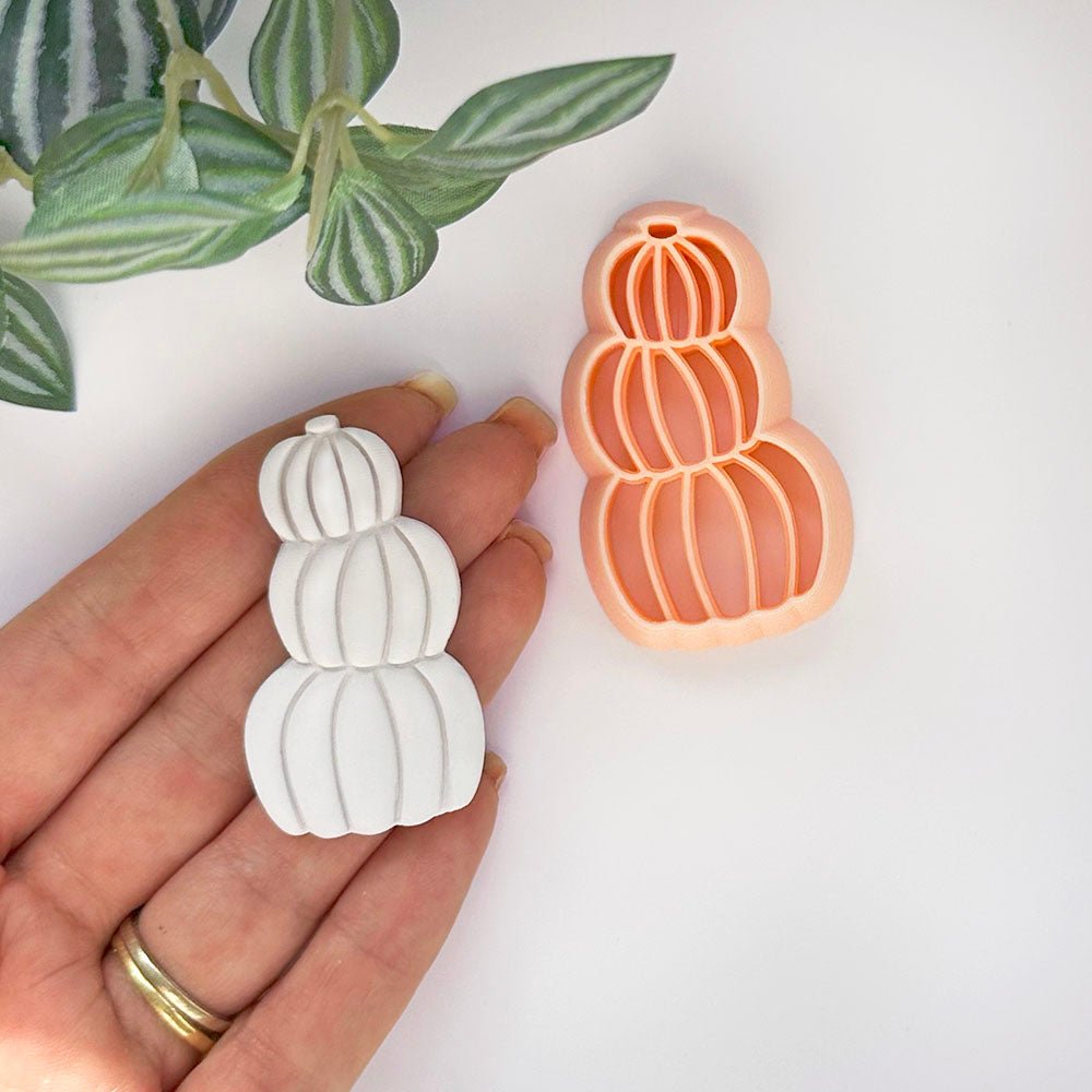 Pumpkin Stack Clay Cutter | Autumn, Fall, Halloween Inspired | Wobbly Stacked -