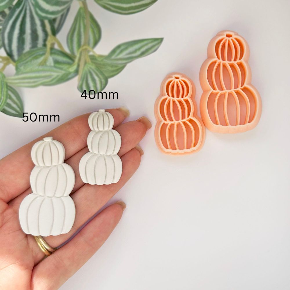 Pumpkin Stack Clay Cutter | Autumn, Fall, Halloween Inspired | Wobbly Stacked -