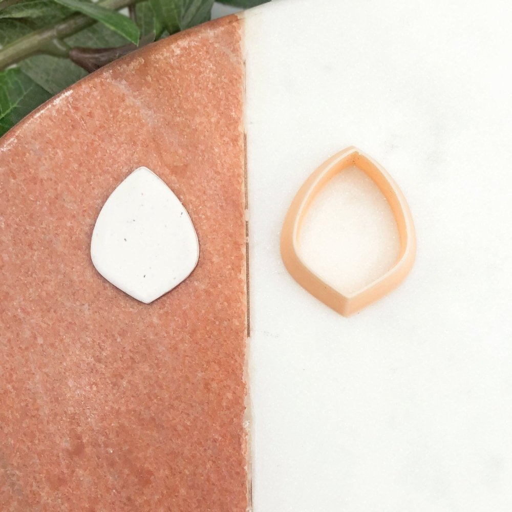 Rounded Leaf Polymer Clay Cutter | Raindrop Plump Petal -