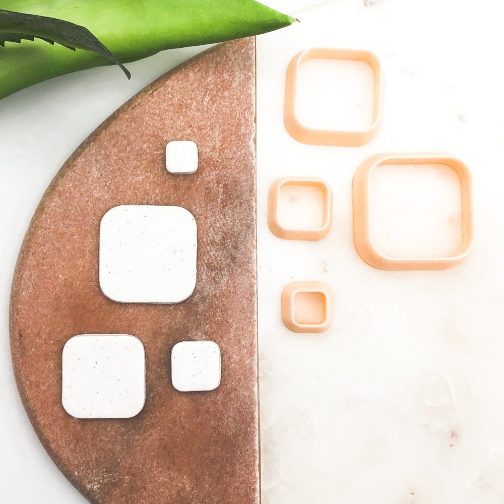 Rounded Square Polymer Clay Cutter -