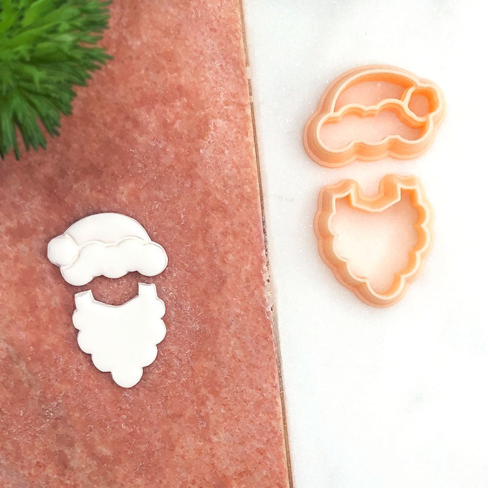 Santa Hat & Beard Clay Cutter Set | Christmas Theme -