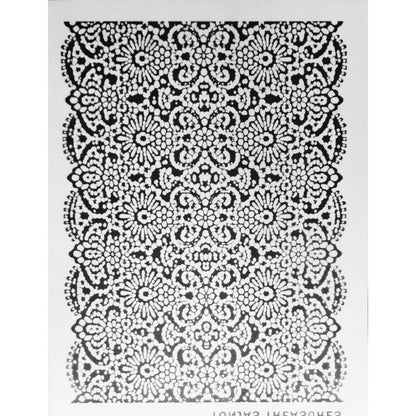 Scalloped Lace Silkscreen | For polymer Clay | Lacy -