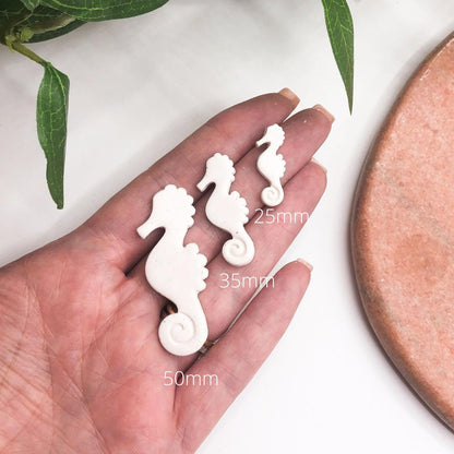 Seahorse Clay Cutter with Inner Stamp | Under the Sea Theme -