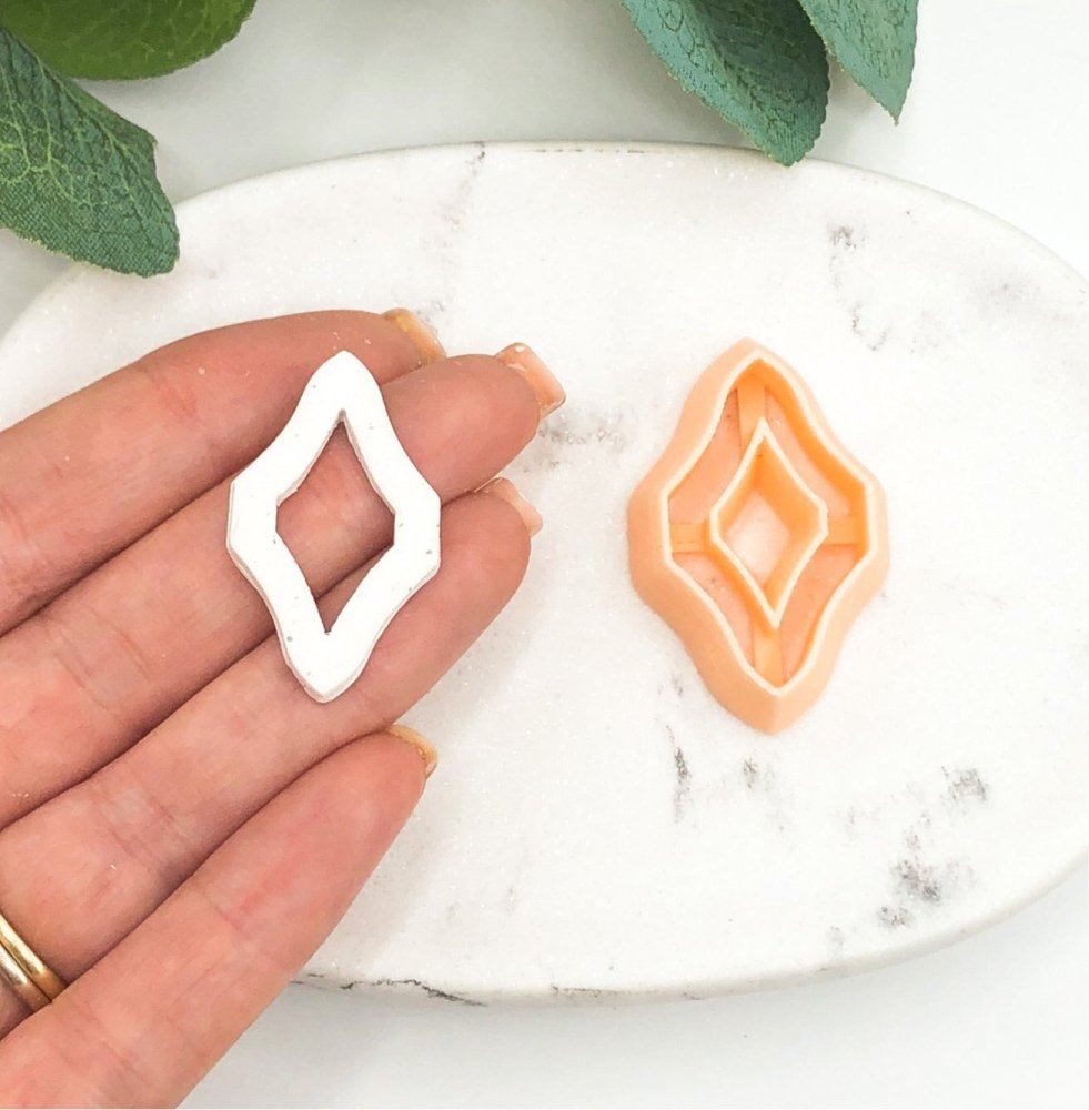 Skinny Diamond Donut Clay Cutter | Link Cutters -