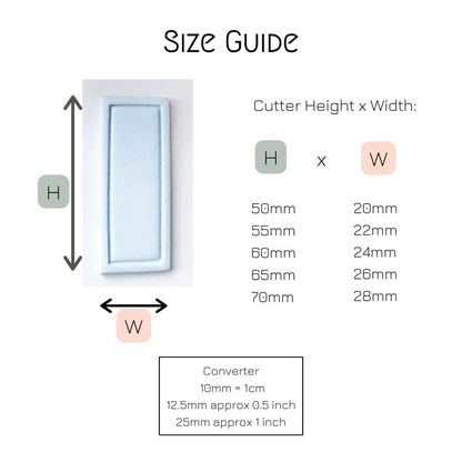 Slim Rectangle Frame Clay Cutter -