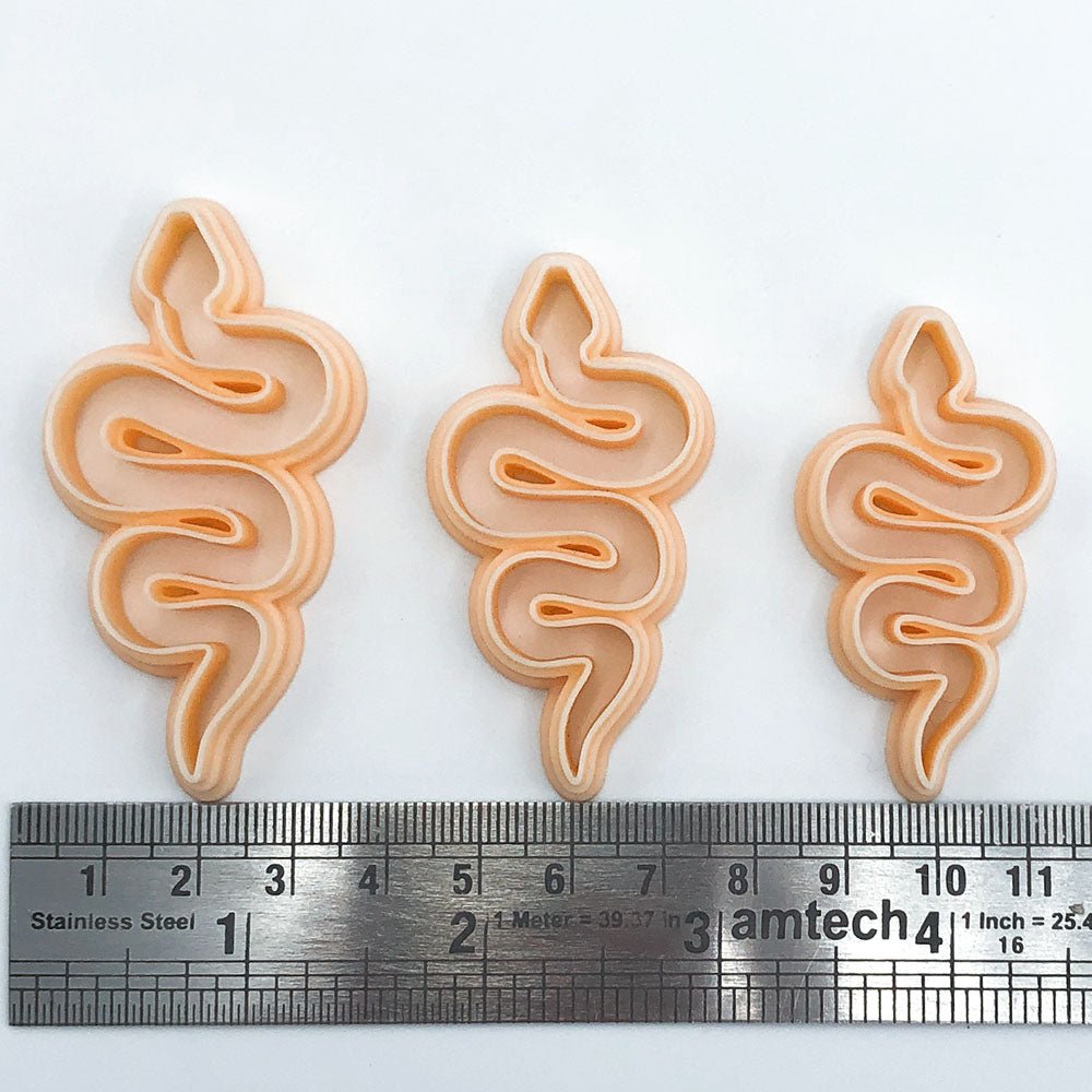 Snake Polymer Clay Cutter | Single or Mirrored Set -