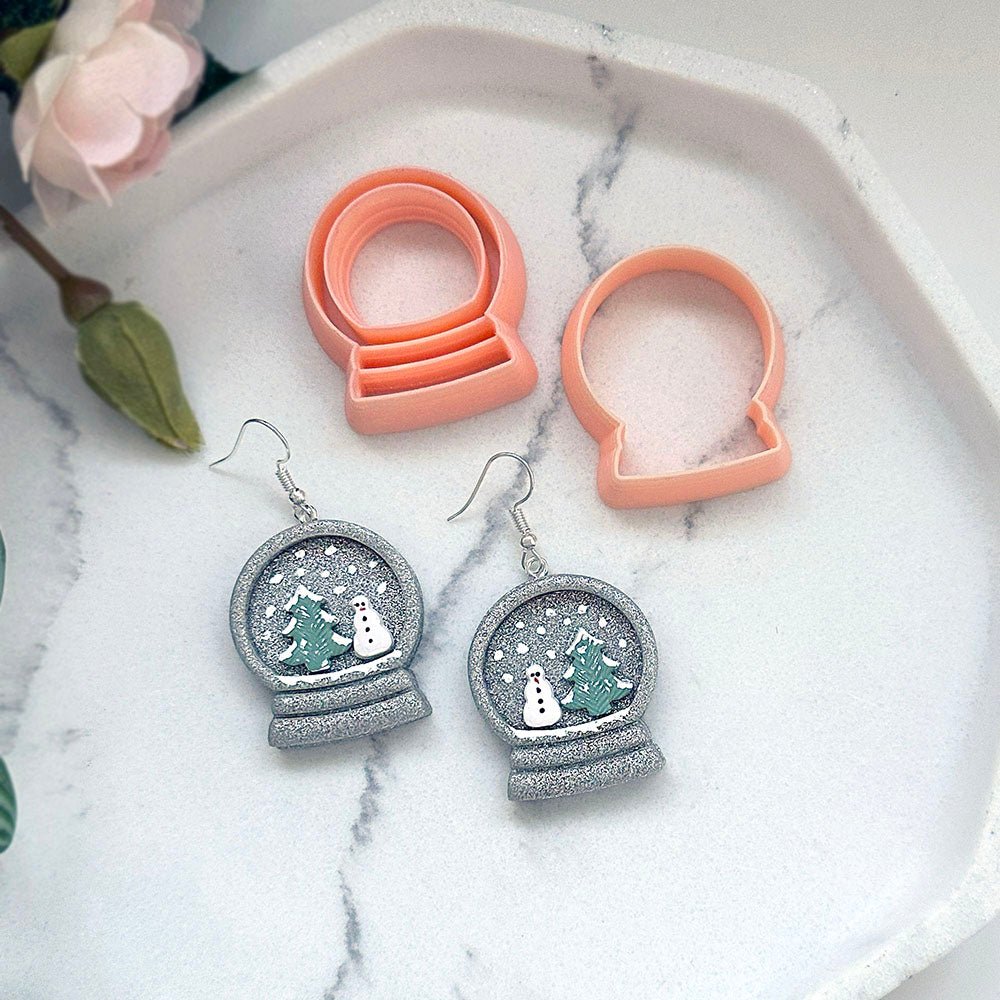 Snowglobe Polymer Clay Cutter | Snow Globe Duo Set of Two -