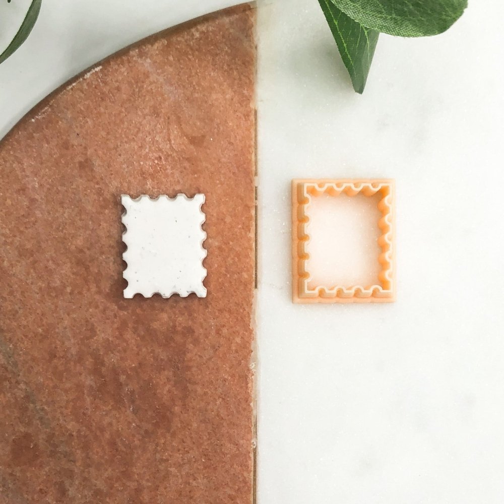 Stamp Clay Cutter | Rectangle | Decorative Edge Shape -