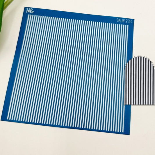 Stripes Silkscreen Stencil | Lines Pattern -