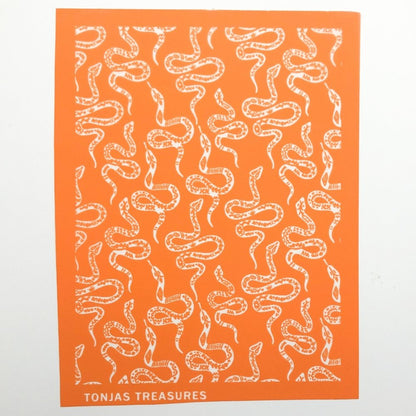 Tattoo Snakes Silkscreen Stencil -