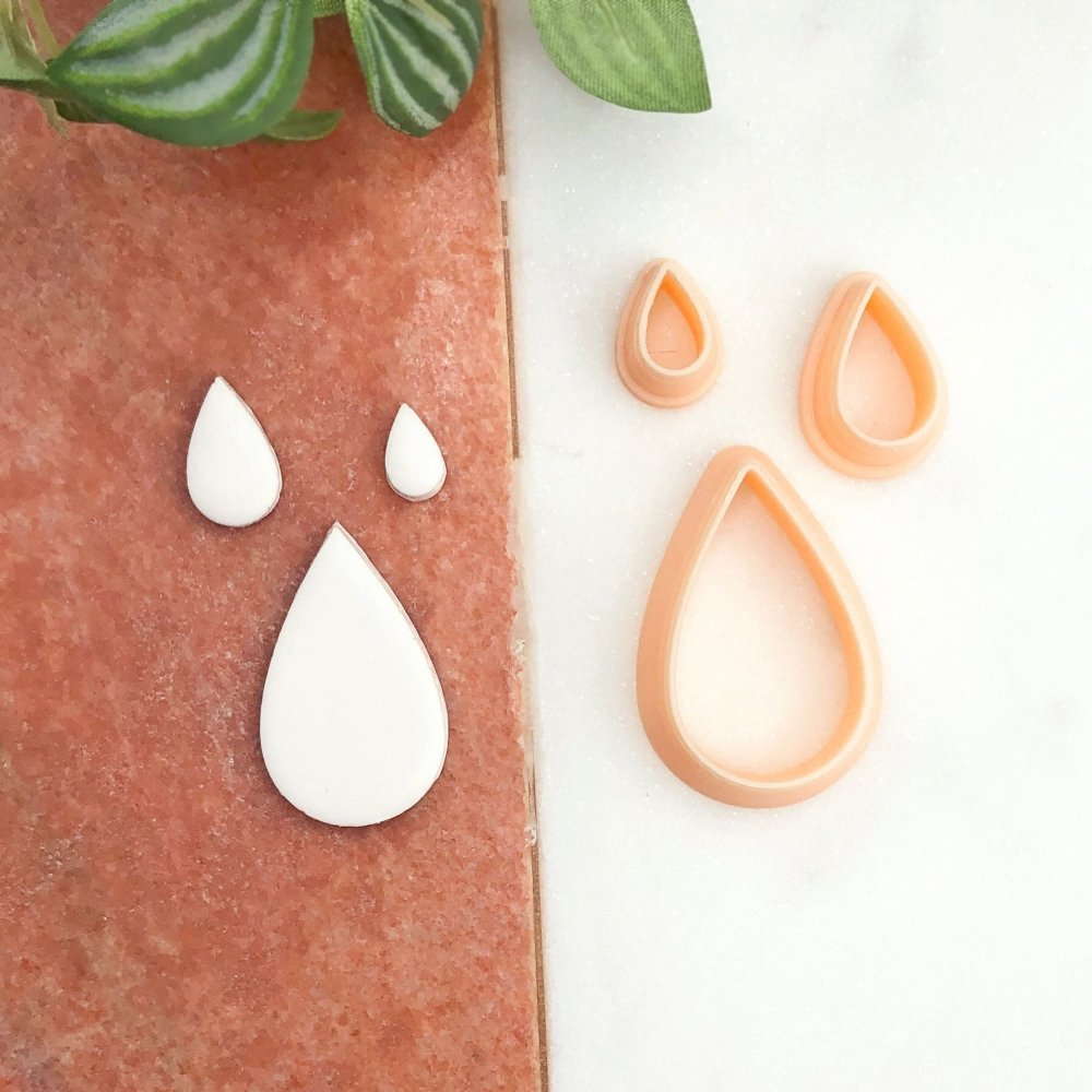 Teardrop Polymer Clay Cutter | Raindrop Shape -