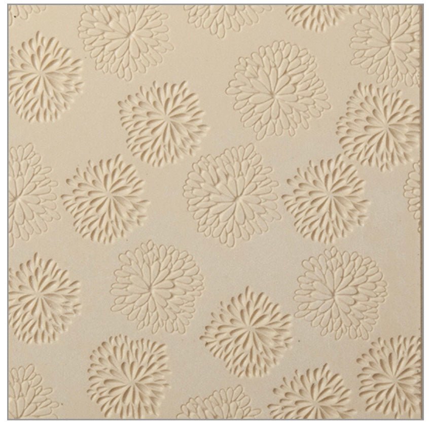 Texture Mat Mome Raths Embossed Flower Tile | Cool Tools US Rubber Stamp -