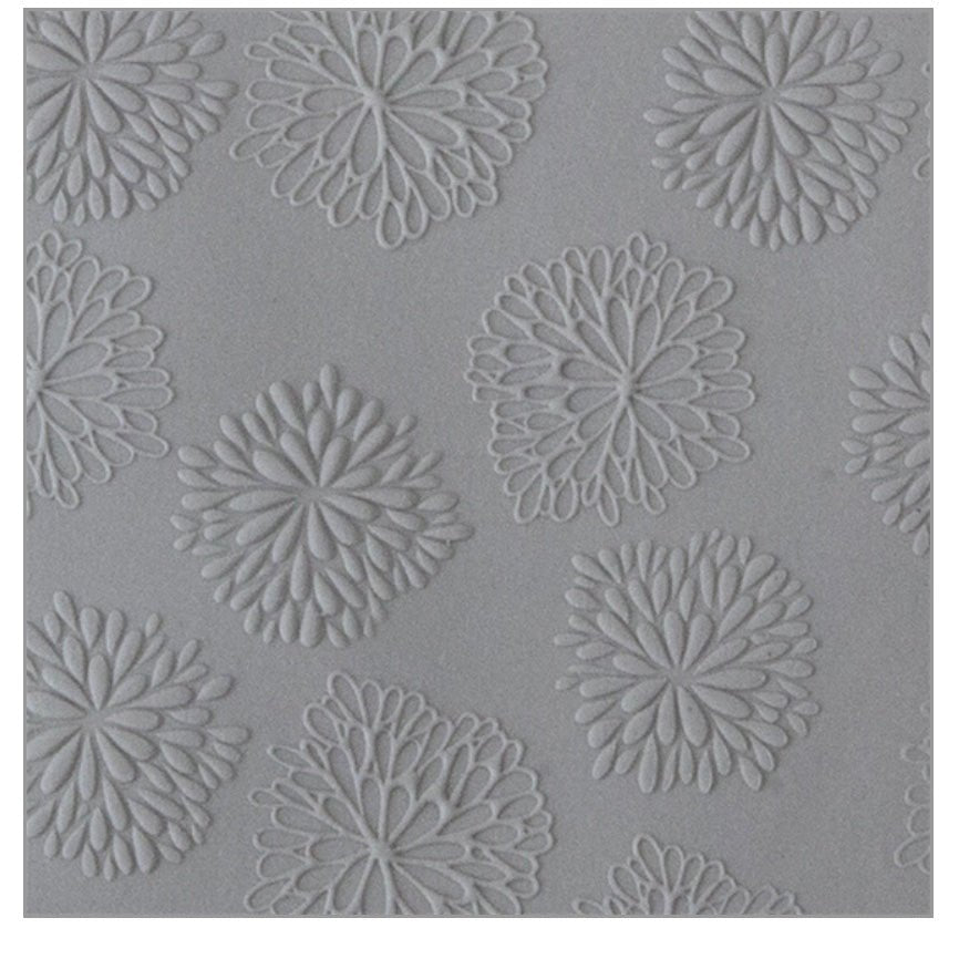 Texture Mat Mome Raths Embossed Flower Tile | Cool Tools US Rubber Stamp -