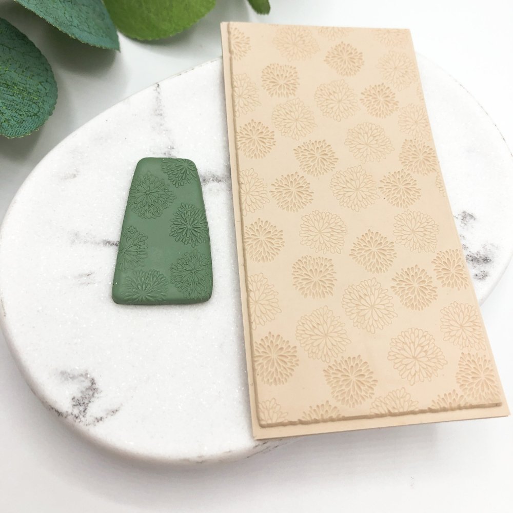 Texture Mat Mome Raths Embossed Flower Tile | Cool Tools US Rubber Stamp -