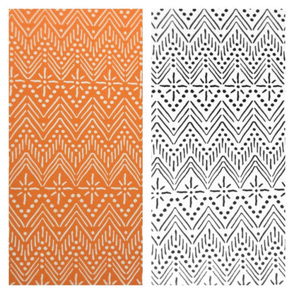 Tribal Whimsy Silkscreen Stencil -