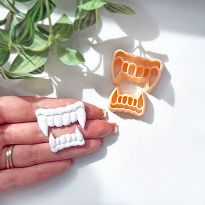 Vampire Fangs Clay Cutter | Dracula Teeth -