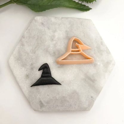 Witches Hat Clay Cutter | Embossed Inner Stamp | Halloween -